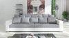 Modernes Big Sofa Wohnlandschaft Sofa Couch Jumbo XXL 1 - Weiß - Hellgrau Bild 2