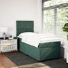 vidaXL Boxspringbett mit Matratze Dunkelgrün 90x190 cm Samt 3293095 Bild 3