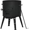 Ø36 Uchag 2mm Stahl Utschak 10L Kazan Grillfächer Schaumkelle Suppenkelle Utschak Utschag Kasan Feldküche Außenküche Eintopfofen Gulaschkanone Bild 4
