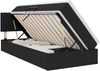 vidaXL LED-Speicherbett mit Matratze Schwarz 90 x 200 cm Stoff 3371057 Bild 2