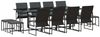 vidaXL Garten Essgruppe 13 pcs Schwarz Stahl 3335865 Bild 2
