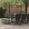 vidaXL Garten Essgruppe 13 pcs Schwarz Stahl 3335865 Bild 3