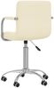 vidaXL Esszimmerstuhl Drehbar Creme Stoff, Drehbar [3087971] Bild 4