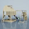 PolarPlay Spielturm Anika aus Holz in Blau Bild 4