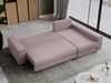 Mks Möbel 'Dorian L-Form' Ecksofa mit Bettkasten, 242 x 138 x 85 cm, Rosa, Velvet Bild 4