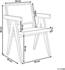 Esszimmerstuhl WESTBROOK Mahagoniholz Heller Holzfarbton Bild 2