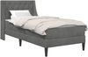 vidaXL Bettgestell mit Matratze Dunkelgrau 80 x 200 cm Samt 3414760 Bild 2