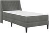 vidaXL Bettgestell mit Matratze Dunkelgrau 80 x 200 cm Samt 3414760 Bild 3