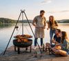 CookKing Schwenkgrill Set Viking 6, mit Feuerschale, Dreibein mit Kurbel und Grillrost, Ø 70 cm Bild 3