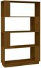 vidaXL Bücherregal/Raumteiler Honigbraun 80x25x132 cm Massivholz 814062 Bild 2