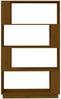 vidaXL Bücherregal/Raumteiler Honigbraun 80x25x132 cm Massivholz 814062 Bild 5