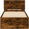 vidaXL Bettgestell mit Kopfteil Räuchereiche 90x200 cm Holzwerkstoff 838628 Bild 5