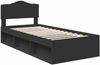 vidaXL Bettrahmen Schwarz 100 x 200 cm Massives Kiefernholz 3412935 Bild 4