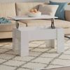 vidaXL Couchtisch Hochglanz-Weiß 79 x 49 x 41 cm Holzwerkstoff [809698] Bild 2