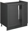 Spülenunterschrank Fame-Line Anthrazit-Gold Landhaus 80 cm ohne Arbeitsplatte Vicco Bild 4