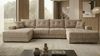 Ecksofa MODENA 320 cm x 185 cm – Stoff: ZOOM 03 Farbe: Beige Bild 3