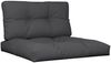 vidaXL Palettenkissen 2-tlg. Schwarz Stoff 360696 Bild 2