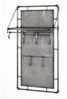 Garderobenleiste Wandgarderobe Pipe klappbare Ablage 9 Haken Metall anthrazit Bild 1
