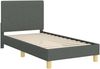 vidaXL Kinderbettgestell mit Kopfteil Dunkelgrau 80 x 160 cm Stoff 42010985 Bild 4