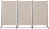 LECO Stellwand 3-teilig natur, mit Stahlrohrgestell grau, 260x60x156 cm Bild 3