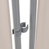 LECO Stellwand 3-teilig natur, mit Stahlrohrgestell grau, 260x60x156 cm Bild 5