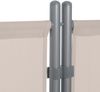 LECO Stellwand 3-teilig natur, mit Stahlrohrgestell grau, 260x60x156 cm Bild 4