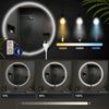 CLP Badspiegel Laconia Bluetooth-Lautsprecher Anti-Beschlag LED-Beleuchtung dimmbar,Ø 80 Bild 4