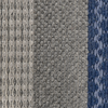 Teppich Wolle grau blau 160 x 220 cm Streifenmuster Kurzflor AKKAYA Bild 5