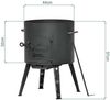 Kazan 22 L mit Utschak Feuerofen Ø44 cm Uchag 2 mm Stahl Kasan Feuerstelle Utschag Campingofen Feldküche Außenküche Eintopfofen Kessel Camping BBQ Asia Schaumkelle Bild 2