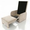 Wohnero 24 Goldi 3 Premium Schlafsofa 144x95 cm mit Schlaffunktion & Bettkasten – 133x195 cm Liegefläche, 2-Sitzer Design Sofa Beige Bild 4