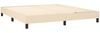 vidaXL Boxspringbett mit Matratze Creme 160x200 cm Stoff 3126258 Bild 4