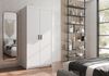AX LIVING Weißen Kleiderschrank Storicos 2T 89,7cm Breite, 2 türiger Bild 3