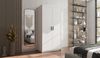 AX LIVING Weißen Kleiderschrank Storicos 2T 89,7cm Breite, 2 türiger Bild 2