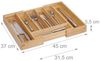 Relaxdays Besteckkasten Bambus ausziehbar Bild 3