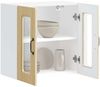 vidaXL Küchen-Hängeschrank mit Glastür Kalmar Sonoma-Eiche Holzwerkstoff 853670 Bild 5