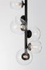 Nova Luce 9009251 ODILLIA Pendelleuchte 6-flammig Schwarz Transparent G9 Bild 4