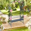 Relaxdays Rosenbogen mit 2er Sitzbank Bild 5