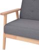 vidaXL 2-Sitzer Sofa Stoff Dunkelgrau [244652] Bild 4