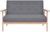 vidaXL 2-Sitzer Sofa Stoff Dunkelgrau [244652] Bild 2