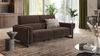 Sofanella 2-Sitzer MARA Stoffsofa Stoffcouch Designercouch in Dunkelgrau Bild 3