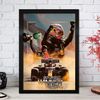 Poster Formel 1 Max Verstappen Rennfahrer Helm Rennwagen Red Bull · Deko Print ohne Rahmen - H / 21x30 cm Bild 4