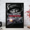 Poster Formel 1 Max Verstappen Rennfahrer Helm Rennwagen Red Bull · Deko Print ohne Rahmen - H / 21x30 cm Bild 5