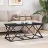 vidaXL Couchtisch Schwarz Eichen-Optik 100 x 49 x 40 cm Holzwerkstoff 882768 Bild 4