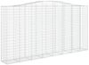vidaXL Gabionen mit Hochbogen 5 Stk. 400x50x200/220cm Verzinktes Eisen 3146024 Bild 3