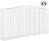 vidaXL Gabionen mit Hochbogen 5 Stk. 400x50x200/220cm Verzinktes Eisen 3146024 Bild 2