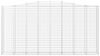 vidaXL Gabionen mit Hochbogen 5 Stk. 400x50x200/220cm Verzinktes Eisen 3146024 Bild 4