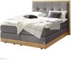Alba Boxspringbett grau Eiche Massivholz 206cm x 168cm x 125cm Bild 1