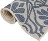 vidaXL Outdoor-Teppich Flachgewebe 140x200 cm Blaues Muster 340831 Bild 3