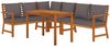 vidaXL 5-tlg. Garten-Essgruppe mit Kissen Massivholz Akazie 3154967 Bild 3