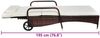 vidaXL Sonnenliege mit Polster & Rollen Poly Rattan Braun 42476 Bild 4